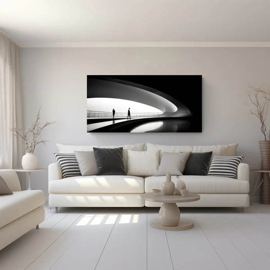 Futuristisches Architekturpanorama - Gestalte deinen Raum neu mit unseren Panoramabildern! - posterfolio.de