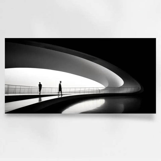 Futuristisches Architekturpanorama - Gestalte deinen Raum neu mit unseren Panoramabildern! - posterfolio.de
