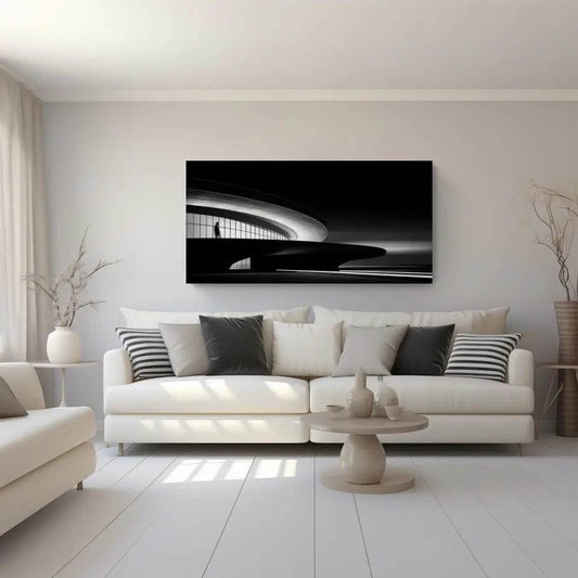 Panoramabilder kaufen: Modernes und futuristisches Architekturbild für deine Wandgestaltung - posterfolio.de