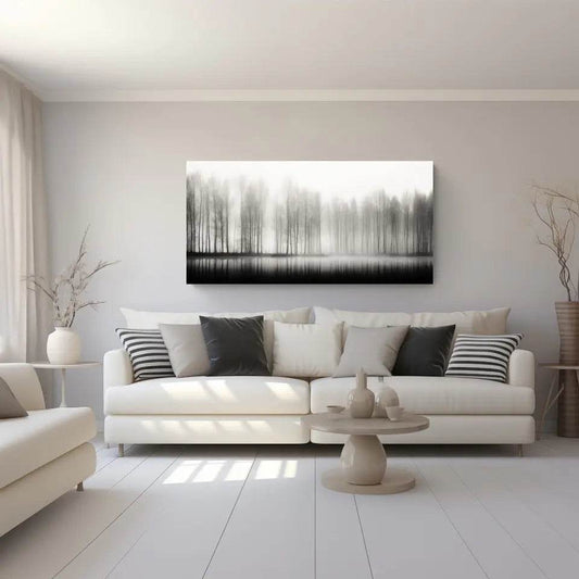 Mystische Waldszene: Panorama-Wandbilder für Ruhe und Eleganz - posterfolio.de