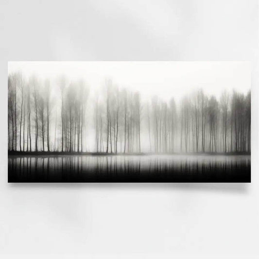 Mystische Waldszene: Panorama-Wandbilder für Ruhe und Eleganz - posterfolio.de