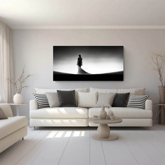 Stille Eleganz: Minimalistische Panorama Wandbilder für Deine Oase der Ruhe - posterfolio.de