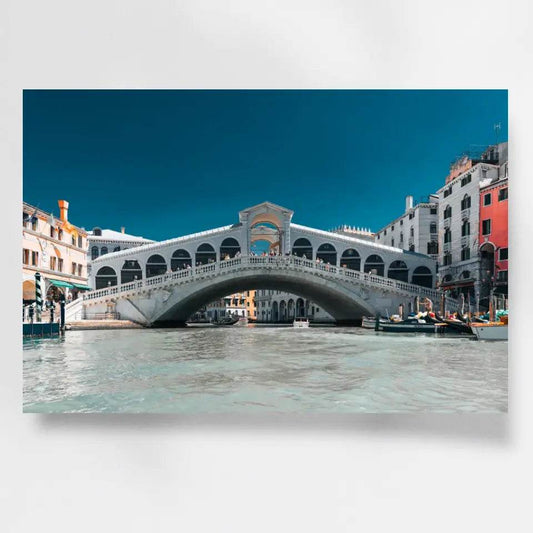 Stilvolles Venedig Wandbild: Rialtobrücke als atemberaubender Blickfang! - posterfolio.de
