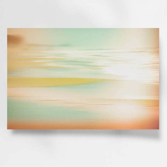 Abstraktes maritimes Wandbild: Traumhafte Strandszene in deinem Zuhause! - posterfolio.de