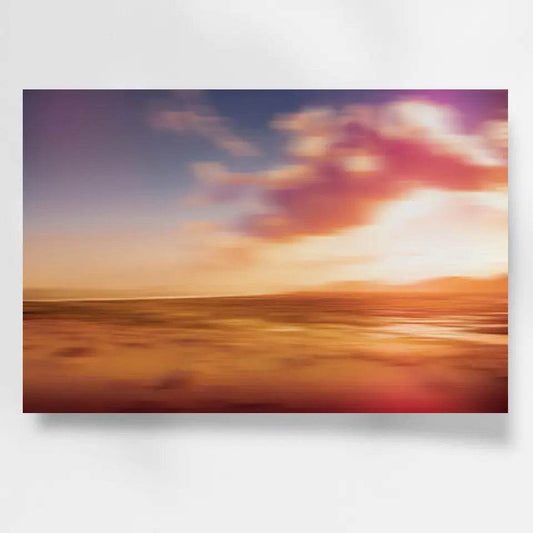 Abstraktes Wandbild Florianópolis: Brasilianische Strandlandschaft zum Sonnenuntergang - posterfolio.de