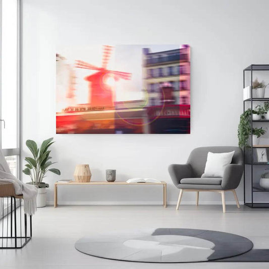 Moulin Rouge Paris Wandbild: Künstlerische Szene für dein Zuhause - posterfolio.de