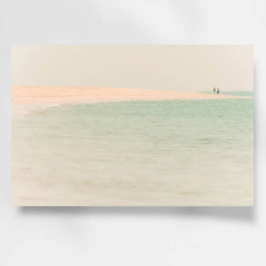 Strandspaziergang Wandbild: Idylle am Meer für dein Zuhause - posterfolio.de