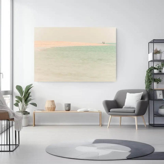 Strandspaziergang Wandbild: Idylle am Meer für dein Zuhause - posterfolio.de