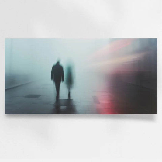 Mystische Panoramabilder – Neblige Straßenszenen für dein Zuhause - posterfolio.de