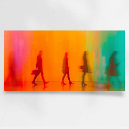 Faszinierende Fotokunst – Belebte Stadtmomente in leuchtenden Farben - posterfolio.de