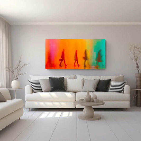 Faszinierende Fotokunst – Belebte Stadtmomente in leuchtenden Farben - posterfolio.de