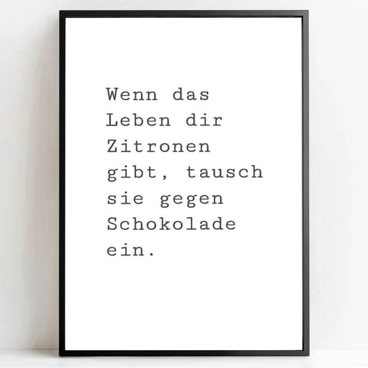 Witziger Spruch: Dein personalisiertes Poster voller Lebensfreude! - posterfolio.de