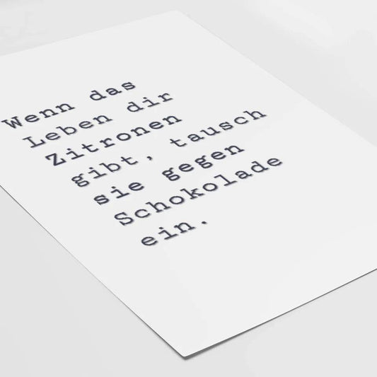Witziger Spruch: Dein personalisiertes Poster voller Lebensfreude! - posterfolio.de