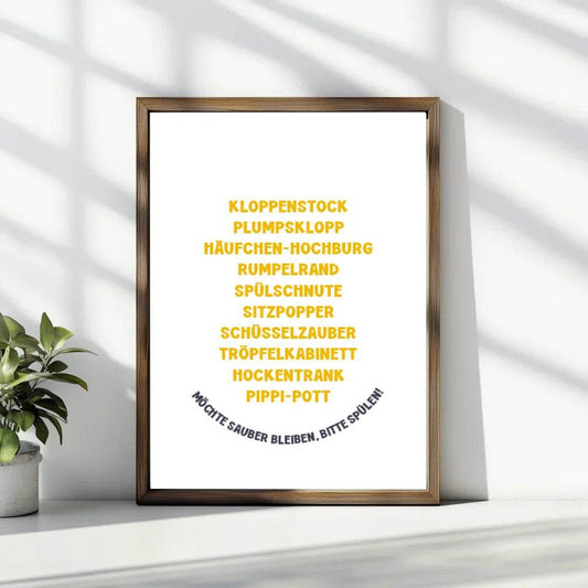 Humorvolles Toiletten-Poster: Gestalte Dein personalisiertes Highlight! - posterfolio.de