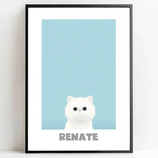 Flauschiges Kätzchen: Dein personalisiertes Poster für sanfte Träume! - posterfolio.de