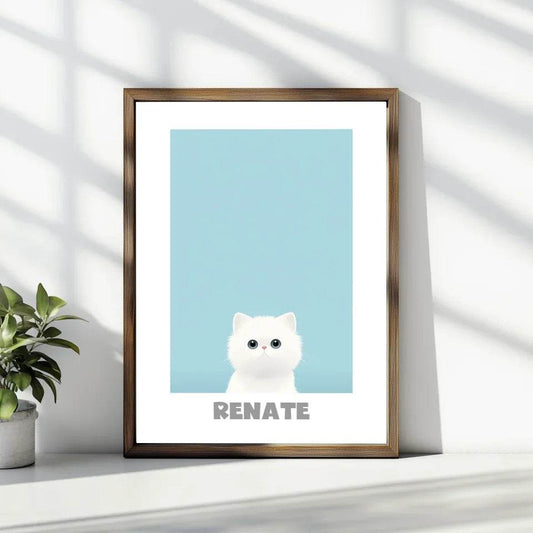Flauschiges Kätzchen: Dein personalisiertes Poster für sanfte Träume! - posterfolio.de