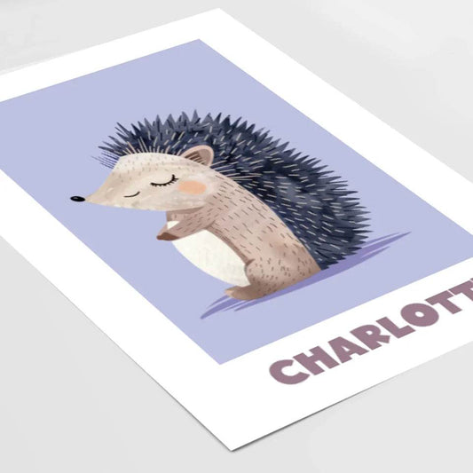 Kleiner Igel: Dein personalisiertes Poster für sanfte Träume! - posterfolio.de