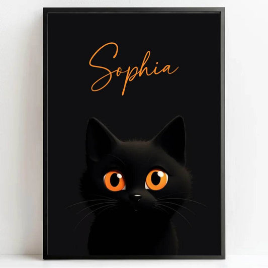 Zauberhafte Katze: Dein personalisiertes Poster für magische Momente! - posterfolio.de