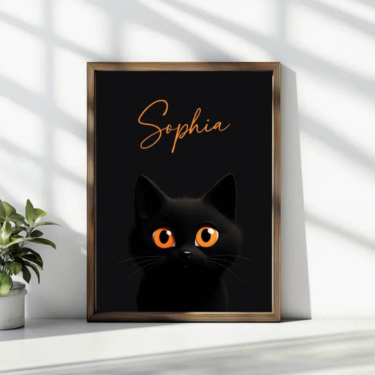 Zauberhafte Katze: Dein personalisiertes Poster für magische Momente! - posterfolio.de