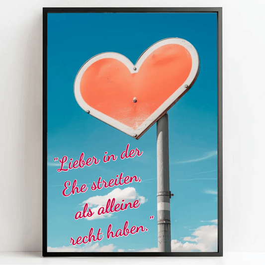 Zeige deine Liebe mit einem personalisierten Poster: einzigartiger Liebesbeweis mit Herz und Namen! - posterfolio.de