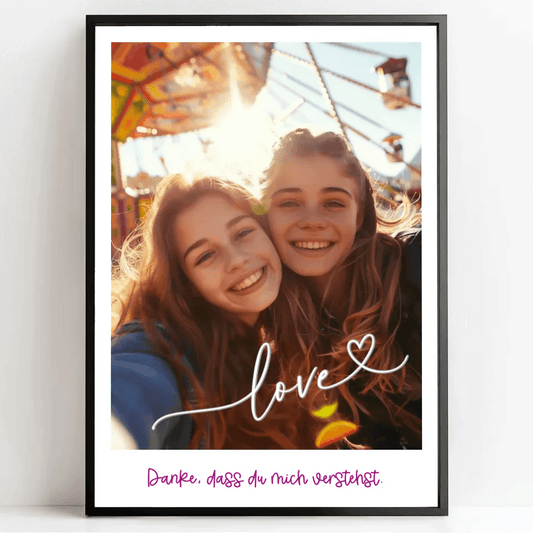 Überrasche deine beste Freundin mit einem personalisierten Poster voller Erinnerungen! - posterfolio.de