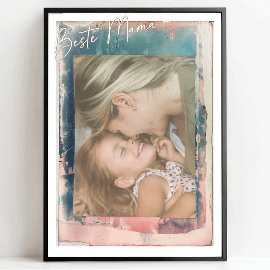 Emotionales personalisiertes Poster: Einzigartige Mama Poster im Vintage-Touch - posterfolio.de