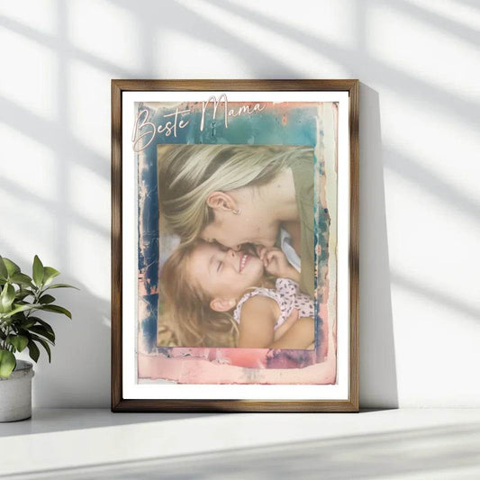 Emotionales personalisiertes Poster: Einzigartige Mama Poster im Vintage-Touch - posterfolio.de