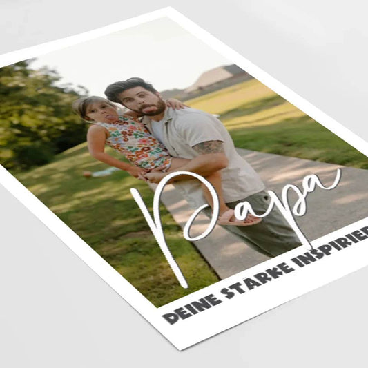 Für den besten Papa der Welt: Ein personalisiertes Geschenk, das von Herzen kommt! - posterfolio.de