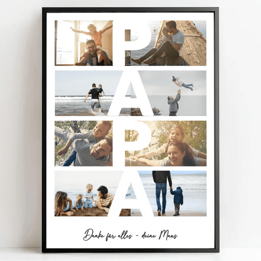 Zeige deine Liebe mit einem einzigartigen personalisierten Poster: Fotocollage für deine Mama - posterfolio.de