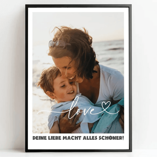 Unvergessliches Geschenk: Deine persönliche Liebesbotschaft für Mama! - posterfolio.de