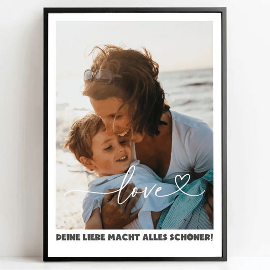 Unvergessliches Geschenk: Deine persönliche Liebesbotschaft für Mama! - posterfolio.de