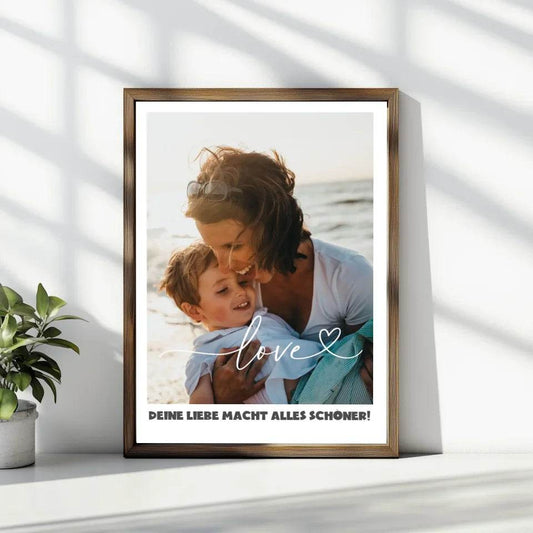 Unvergessliches Geschenk: Deine persönliche Liebesbotschaft für Mama! - posterfolio.de