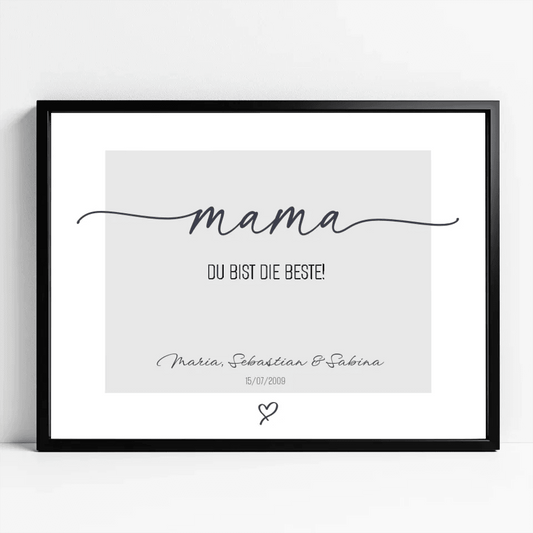 Zeig deiner Mama, wie besonders sie ist! Personalisiertes Poster zum Muttertag - posterfolio.de