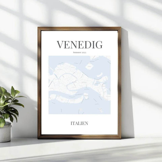 Einzigartig wie Du: Deine personalisierte Landkarte als individuelles Geschenk! - posterfolio.de