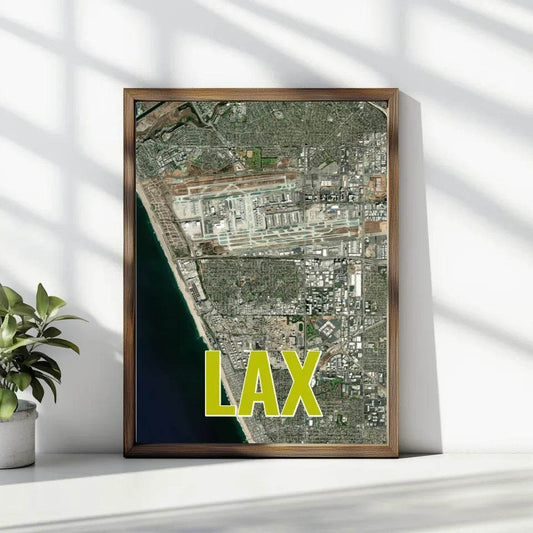 Entdecke deine Welt: Personalisierte Landkarte mit 3 Letter Flughafen Codes! - posterfolio.de