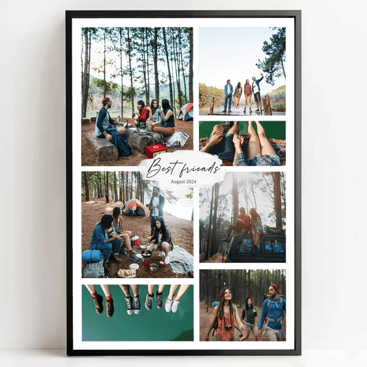 Fotocollage Best Friends – Personalisiertes beste Freunde Poster - posterfolio.de