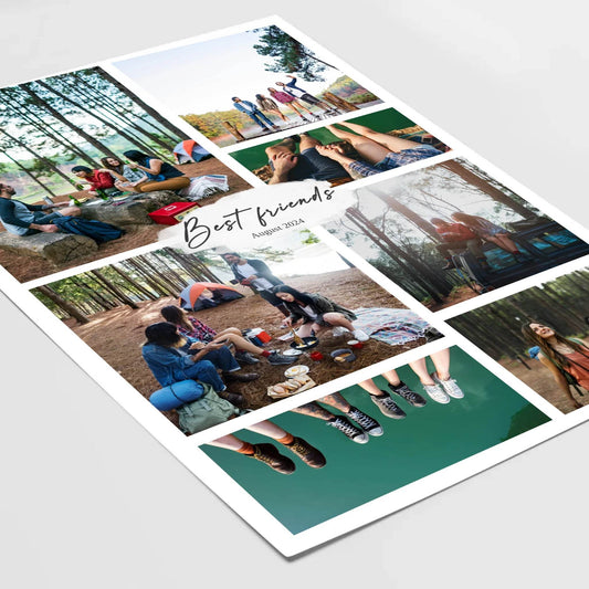 Fotocollage Best Friends – Personalisiertes beste Freunde Poster - posterfolio.de