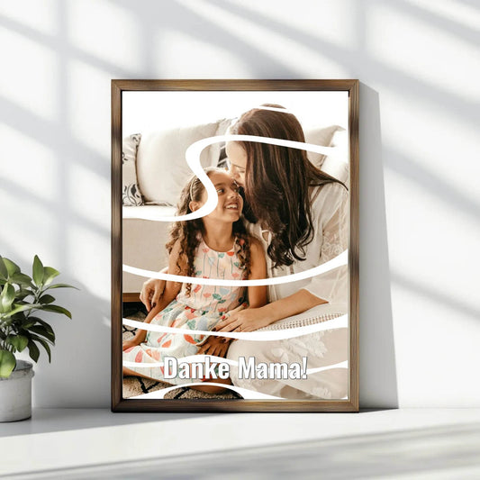 Emotionales Geschenk für die beste Mama! Gestalte jetzt dein personalisiertes Poster. - posterfolio.de