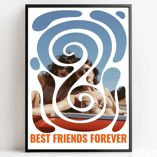 Best Friends Forever: Personalisiertes Poster als perfektes Geschenk für deine beste Freundin! - posterfolio.de