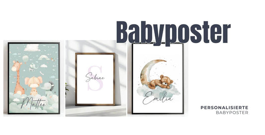 Personalisierte Babyposter - posterfolio.de