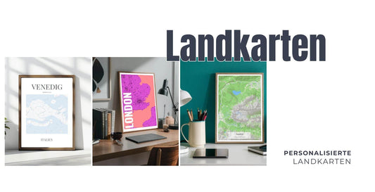 Einzigartig wie du: Entdecke personalisierte Landkarten - posterfolio.de