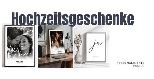 Personalisierte Geschenke zur Hochzeit - Hochzeitsgeschenke - posterfolio.de