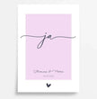 'ja' zur Hochzeit - dein personalisiertes Poster: Unvergessliche Erinnerungen mit Namen und Datum festhalten - posterfolio.de