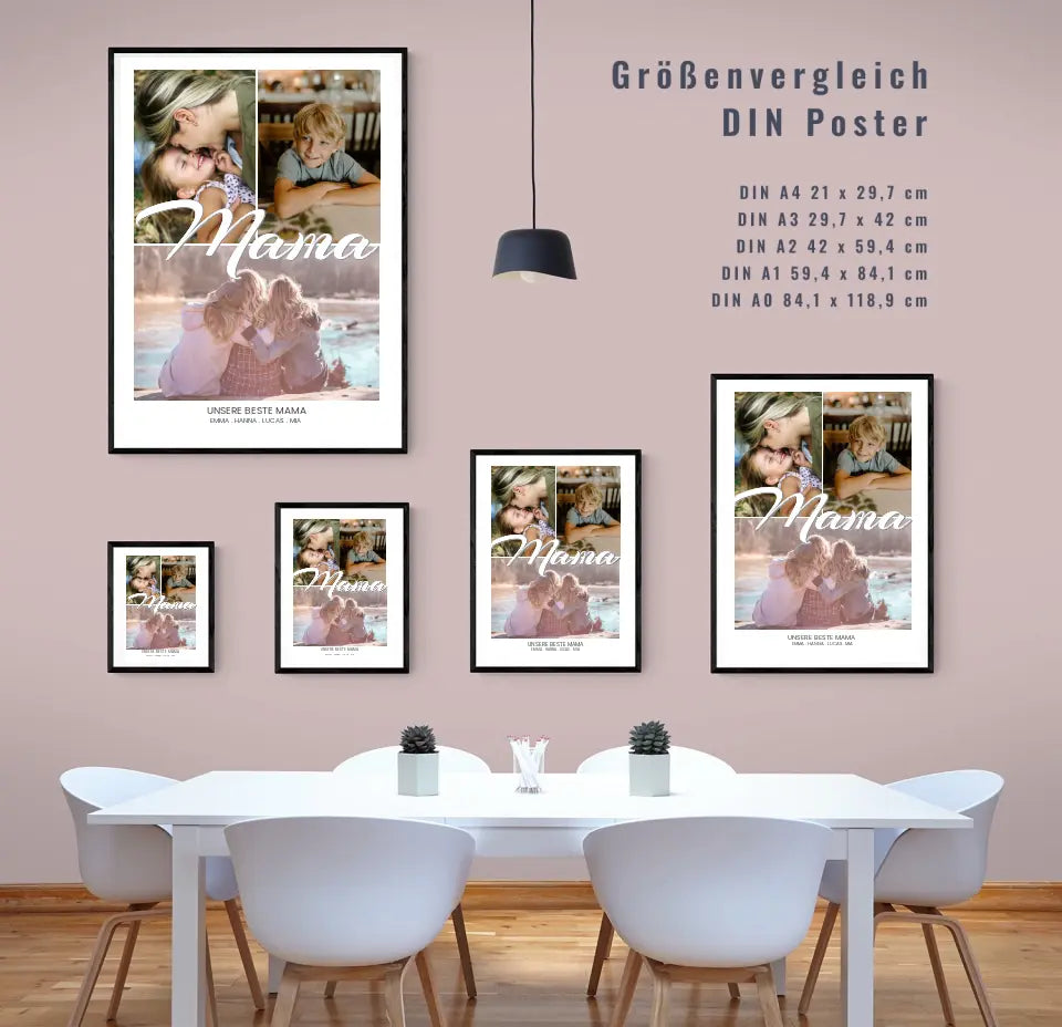 Personalisierte Mama Fotocollage für besondere Erinnerungen