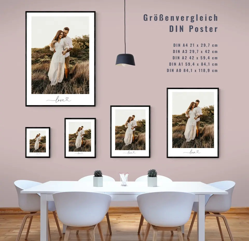 Einzigartige Liebeserklärung: Entdecke unsere personalisierbaren Poster für Paare!