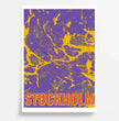 Kreiere deine persönliche Landkarte: Personalisiertes Poster im Stockholm Pop Punk Style!