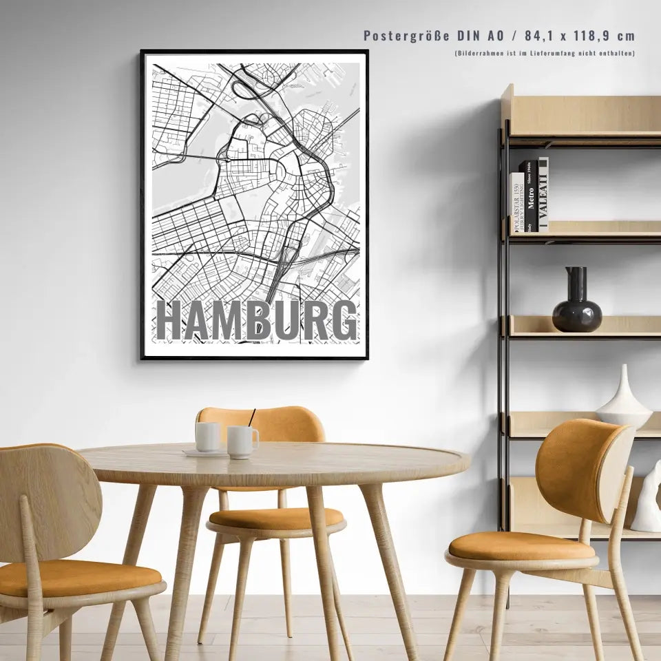 Einzigartiges Geschenk: Personalisiertes Landkartenposter mit individuellem Ortsnamen gestalten!