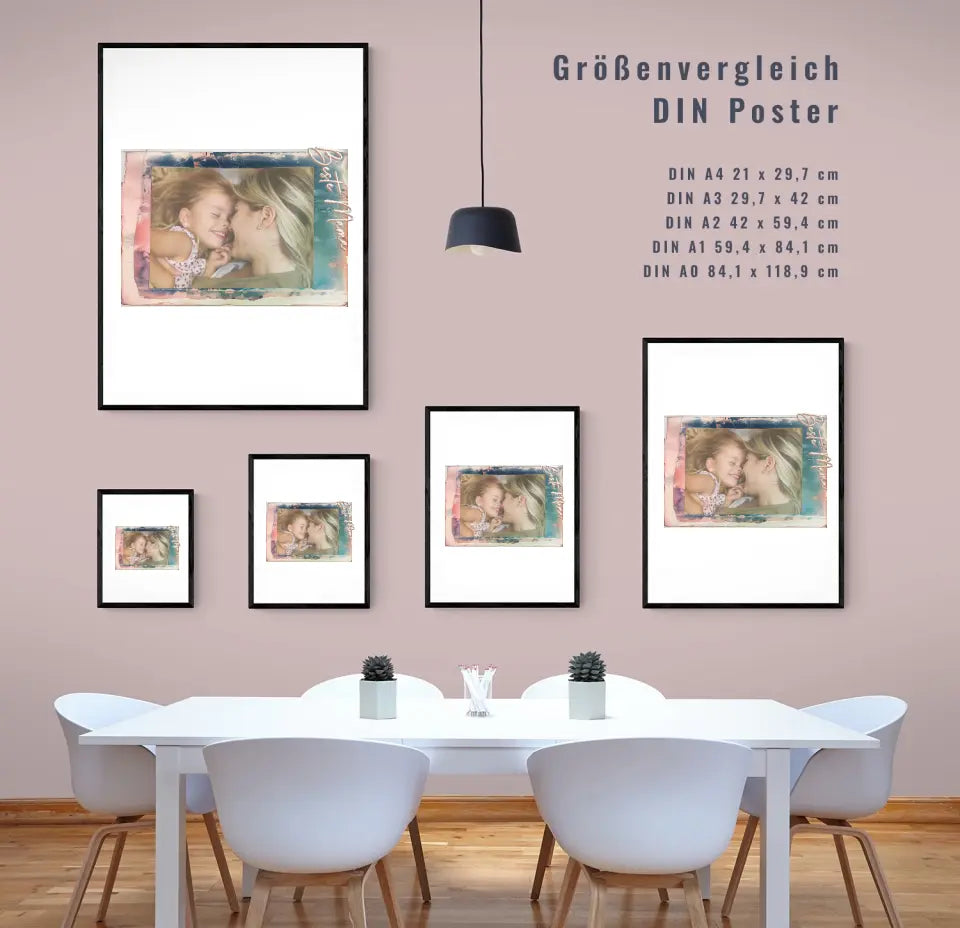 Emotionales personalisiertes Poster: Einzigartige Mama Poster im Vintage-Touch