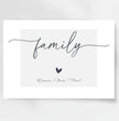 Familie ist alles: Personalisiertes Familien-Poster ”family