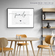 Familie ist alles: Personalisiertes Familien-Poster ”family